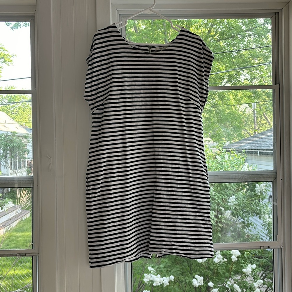 Madewell striped mini dress